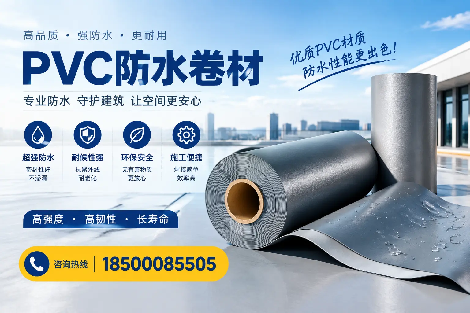 如何判断PVC防水卷材的质量优劣?锦州选购技巧